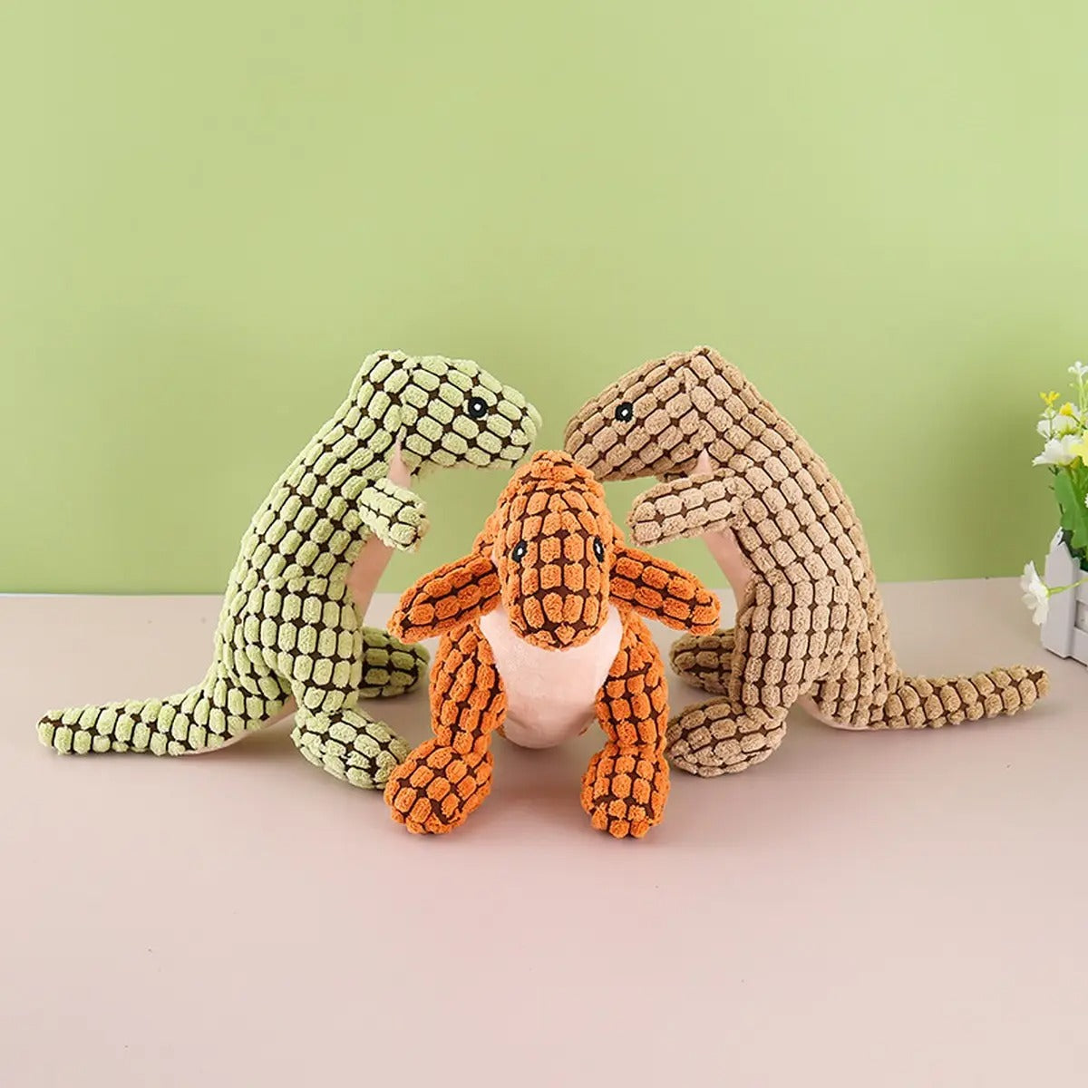 Corn Velvet Cute Dinosaur Pet Companion Toy_CWMM5430