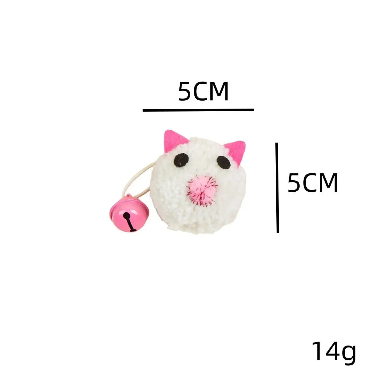 Cute Mouse Cat Toy with Bell – Fun & Self-Play_CWMM6806