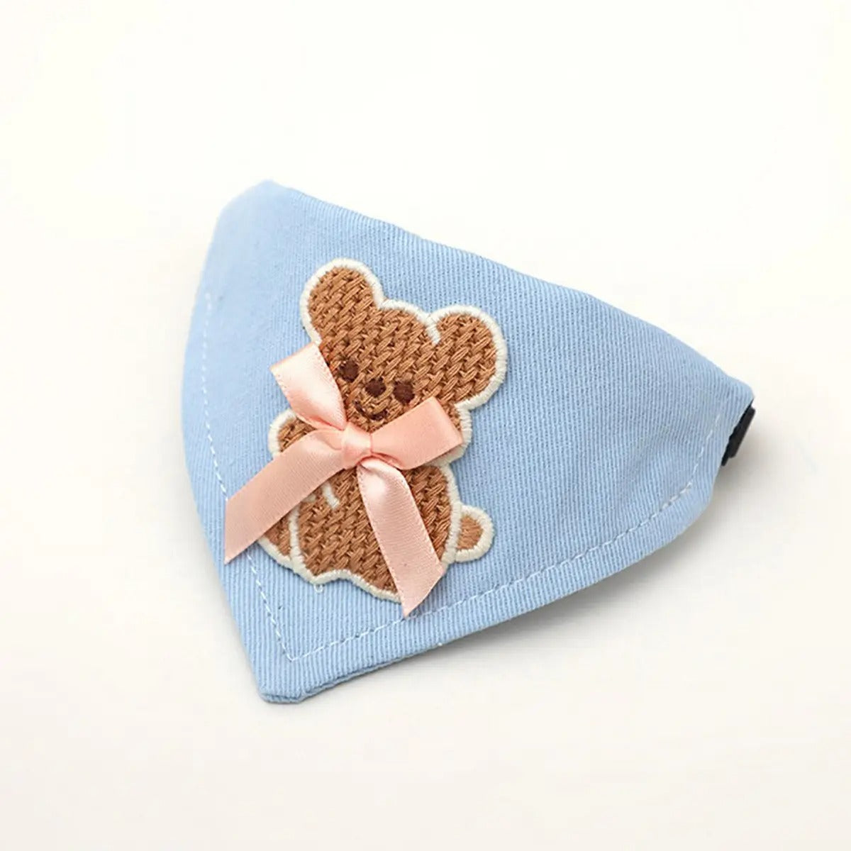 Dog Bandana Bib – Embroidered Bunny Scarf Collar_CWMM7258