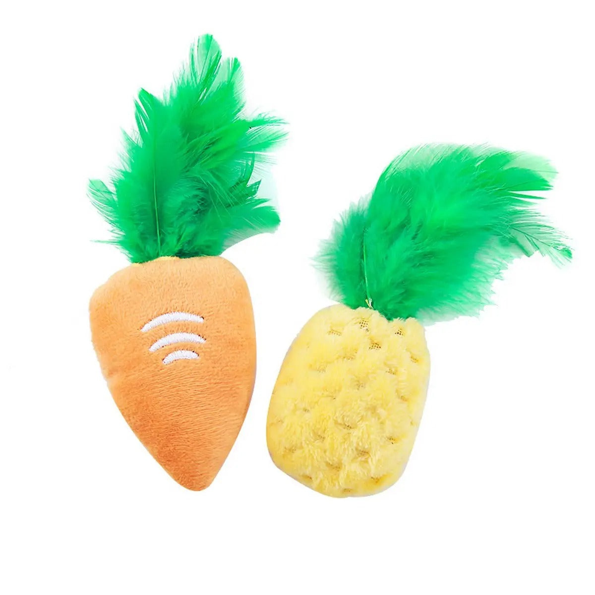 Feather Pineapple Catnip Toy – Interactive & Fun_CWMM5407