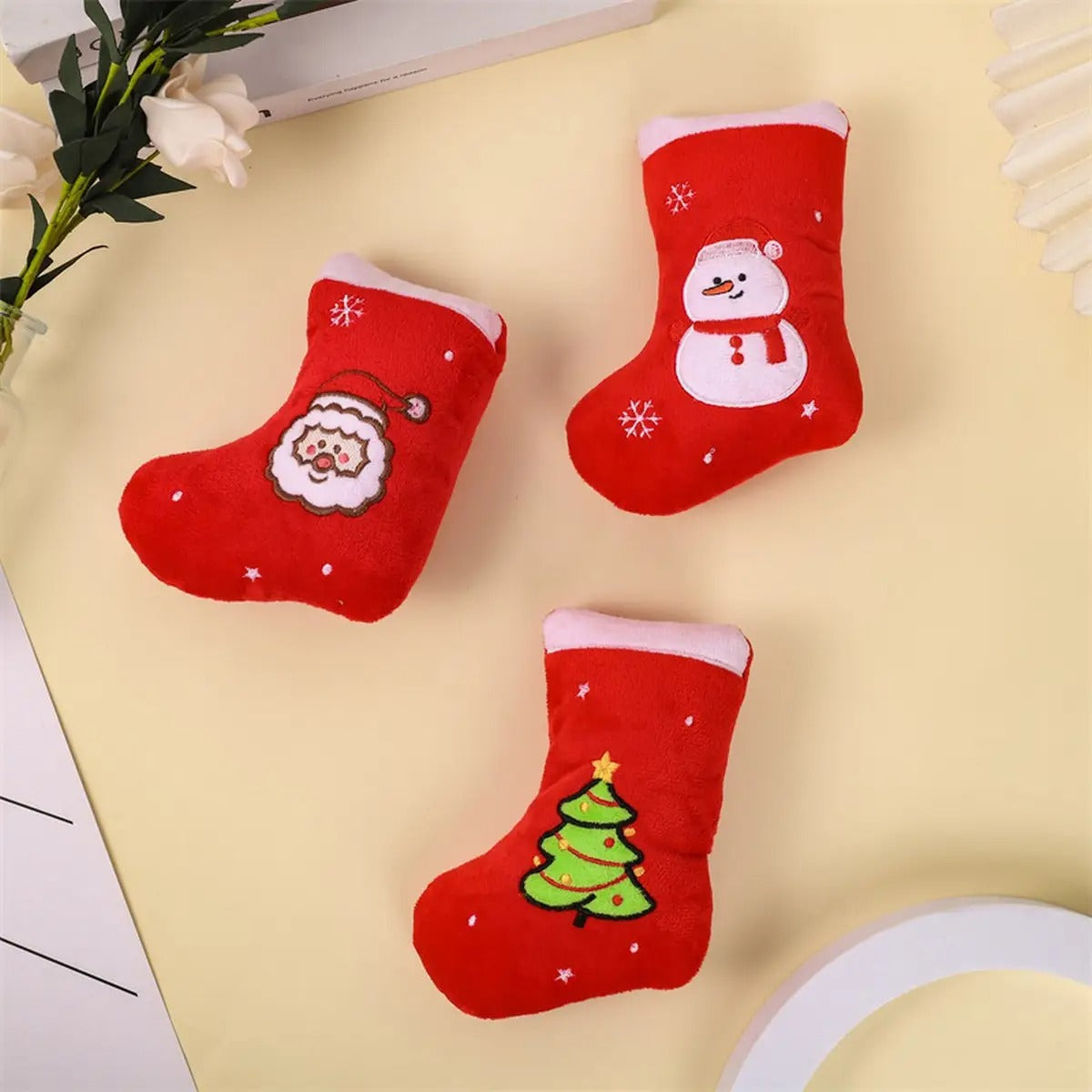 Christmas Socks Pet Toys, Dog Fun Chew Toys_CWMM5456