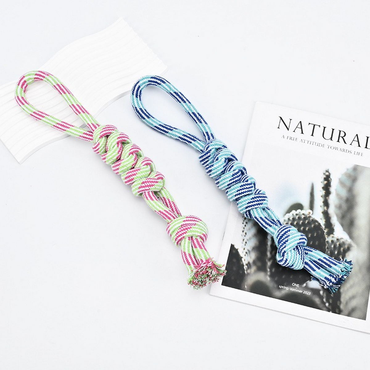 Dog Rope Toy Set – Tug & Chew for Small Dogs_CWMM8076