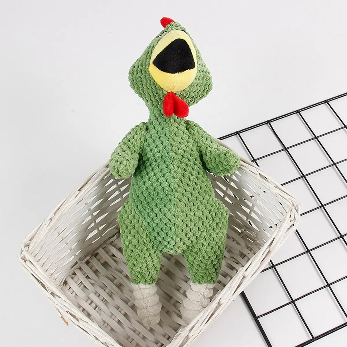 Durable Screaming Chicken Plush Toy for Dogs_CWMM5413