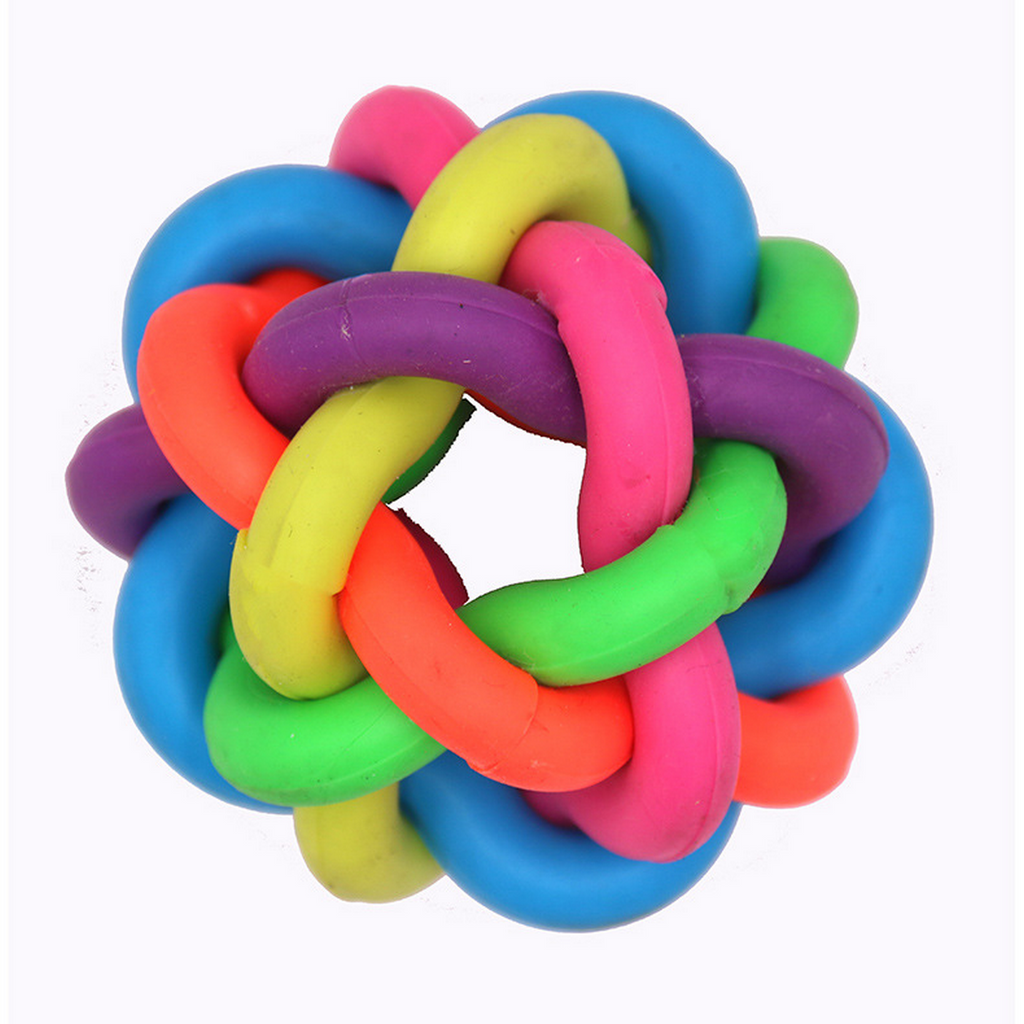 Durable Colorful Bell Ball - Dog & Cat Chew Toy_CWMM7197