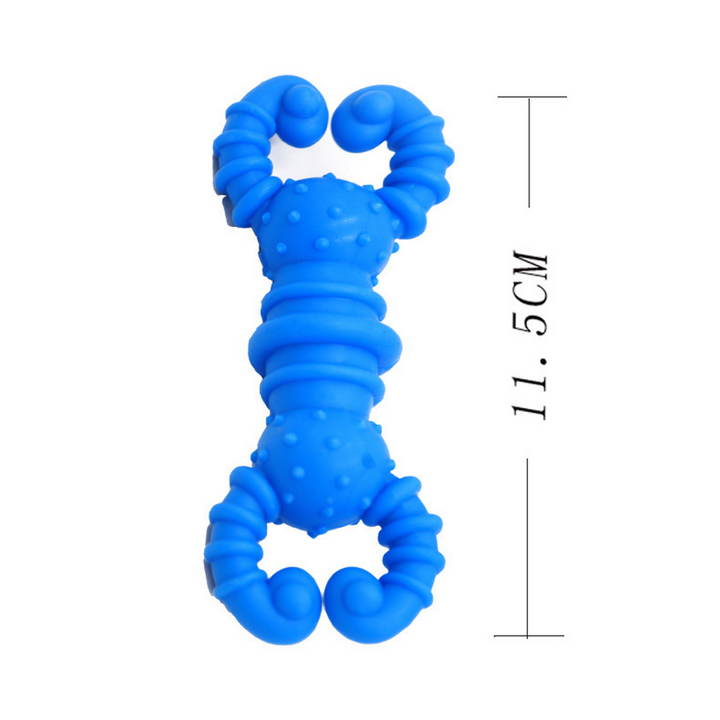 Durable Rubber Dog Toy Lobster Chew for Teething_CWMM7233
