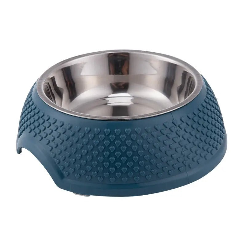 Peach Heart Granules Pet Bowl Large for Dog Cat_CWMM5247