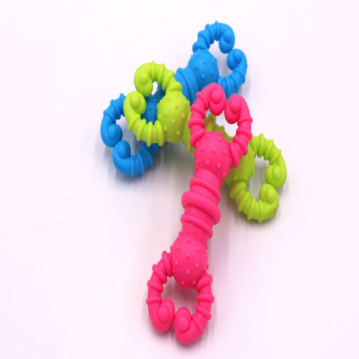 Durable Rubber Dog Toy Lobster Chew for Teething_CWMM7233