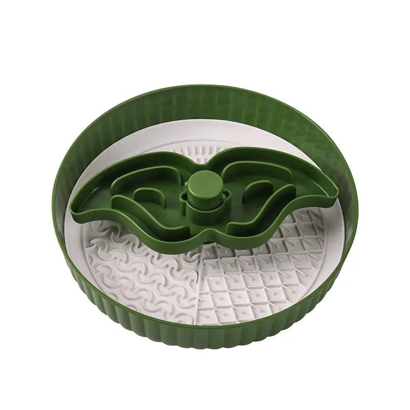 Beard Lick Rotating Slow Feeder Dog Cat Pet Bowl_CWMM5131