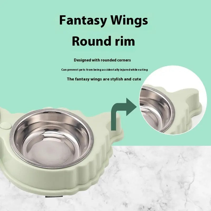 Double Pet Bowl, Non-Slip, Anti-Spill Dog,Cat Bowl_CWMM5189