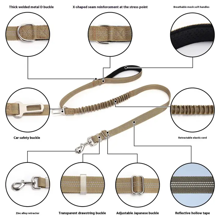 2-in-1 Dog Leash – Walking & Training Use_CWMM7611