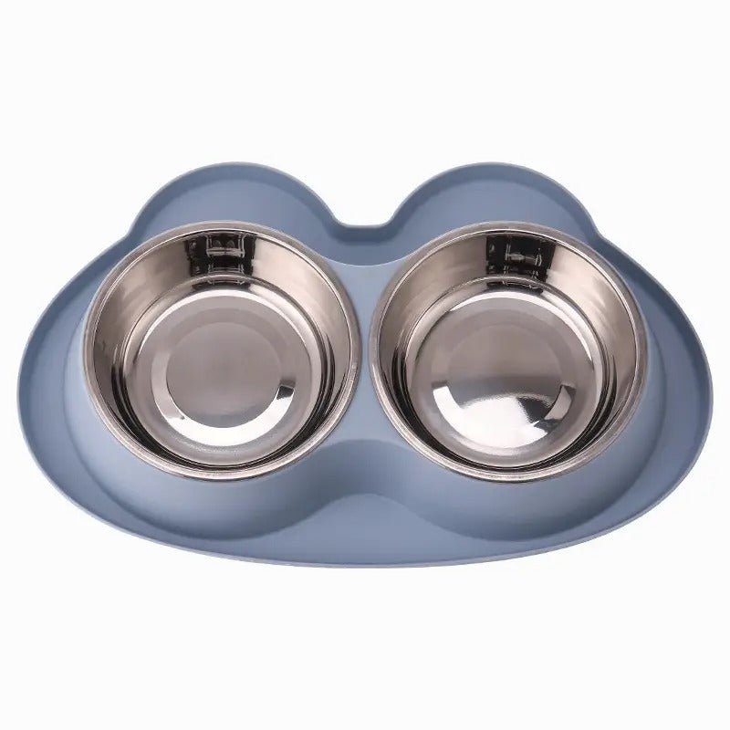 Cartoon Dual,Anti-Spill Non-Slip Cat Dog Pet Bowl_CWMM5153