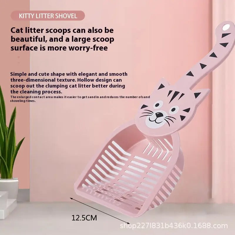Cat Shaped Litter Scoop, Pet Cleaning Tool_CWMM5205