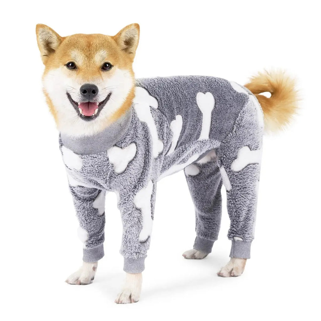 Fleece Winter Dog Coat Full Pajamas Small Dogs_CWMM7468