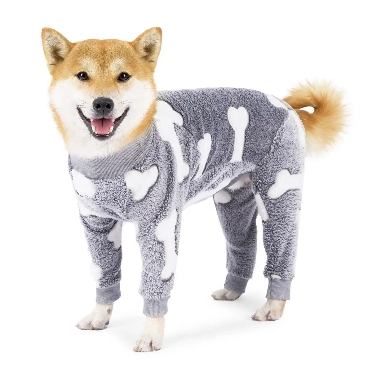 Fleece Winter Dog Coat Full Pajamas Small Dogs_CWMM7468