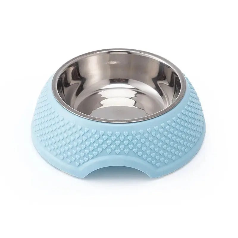 Peach Heart Granules Pet Bowl Large for Dog Cat_CWMM5247
