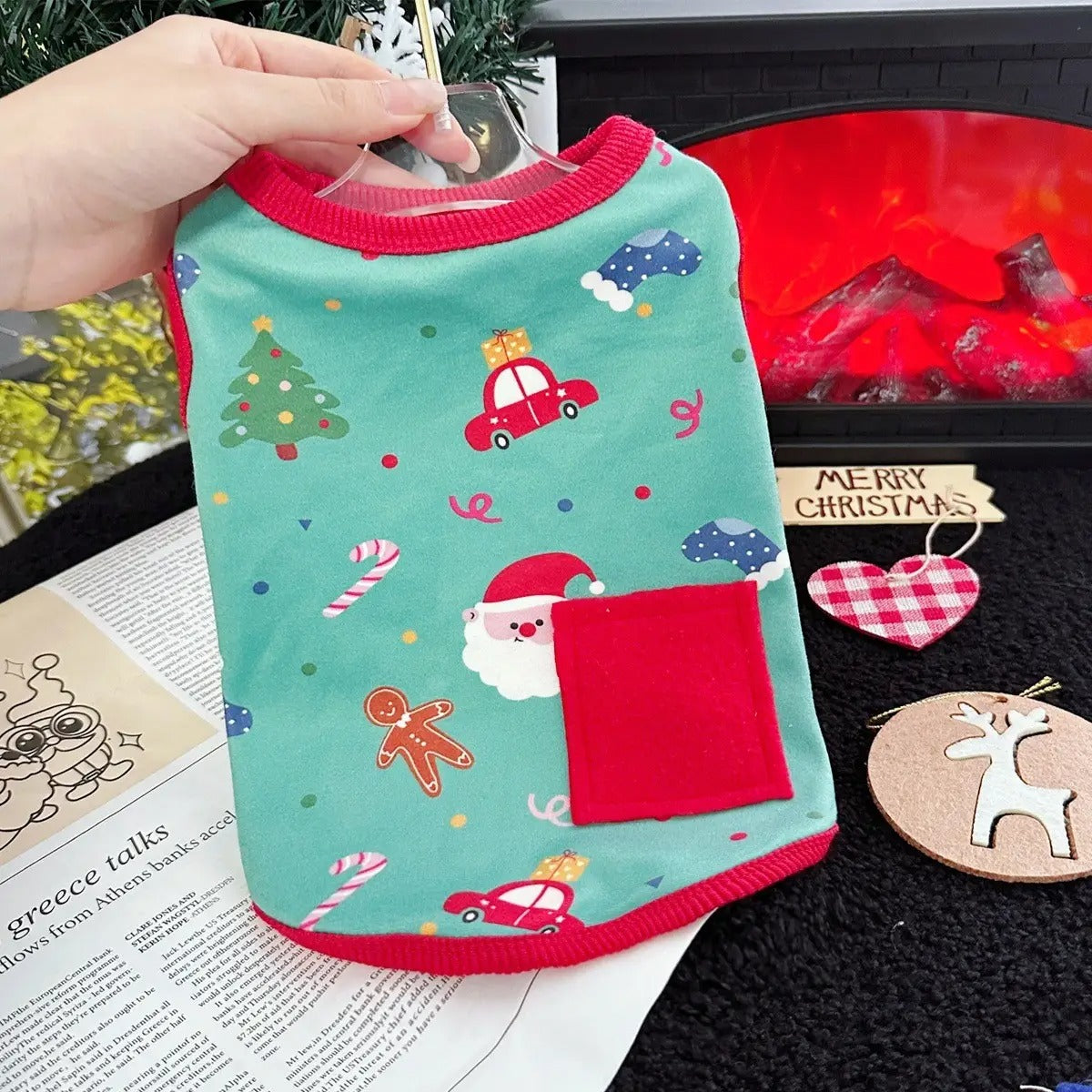 All-Season Christmas Pet Vest for Small Dogs & Cats_CWMM5860