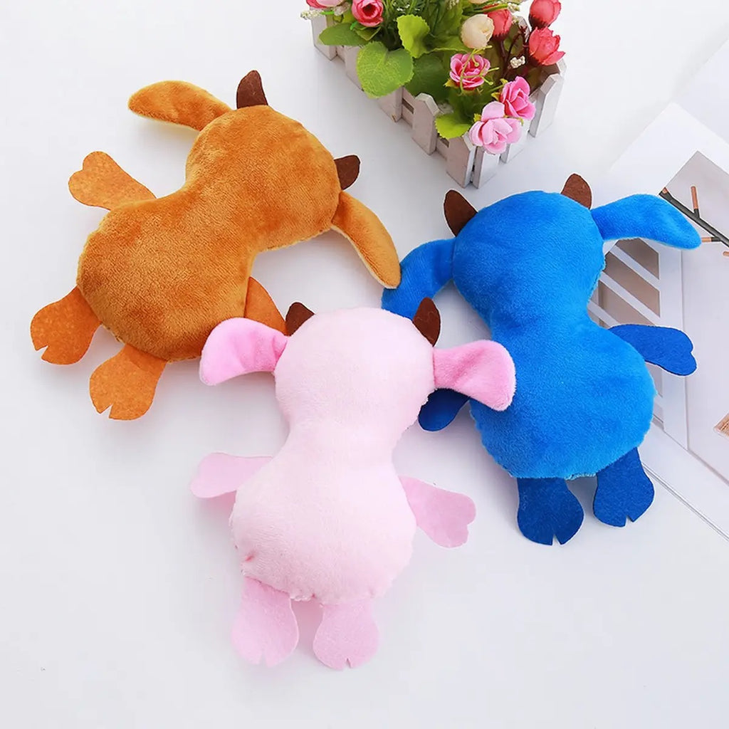 Corn Fleece Cow Pet Toy - Durable and Chewable_CWMM5442