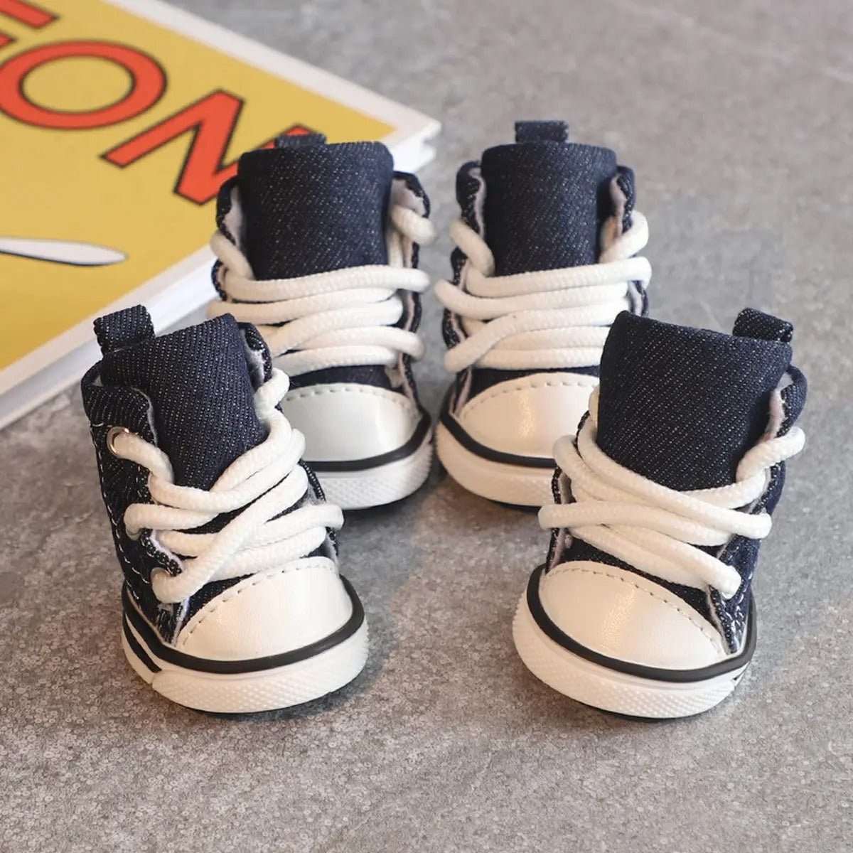 All-Season Canvas Dog Shoes – Casual & Durable_CWMM7256