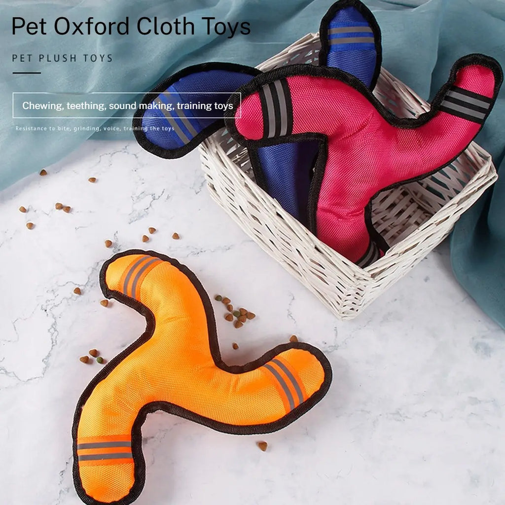 Oxford cloth triangle boomerang, pet training toy_CWMM5458