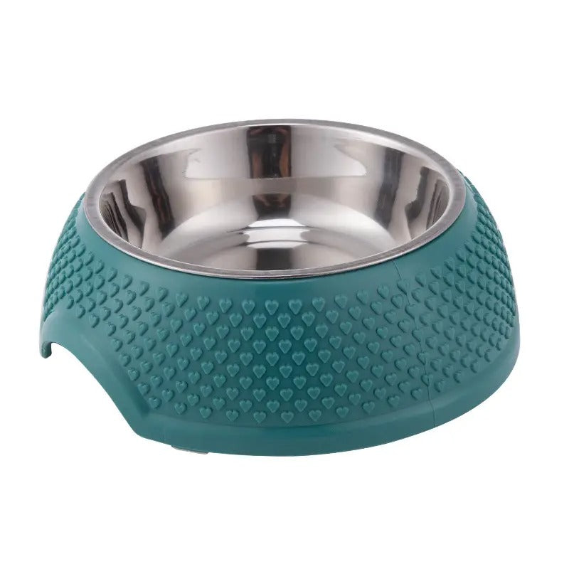 Peach Heart Granules Pet Bowl Large for Dog Cat_CWMM5247