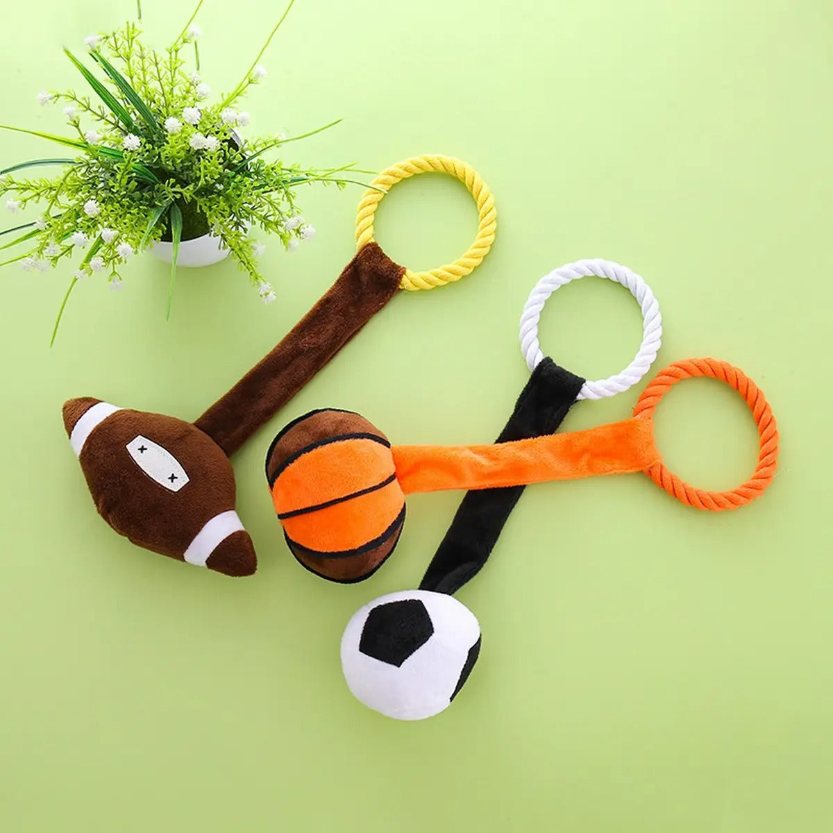 Durable Rope Tug Ball Toy for Medium Dogs_CWMM5409