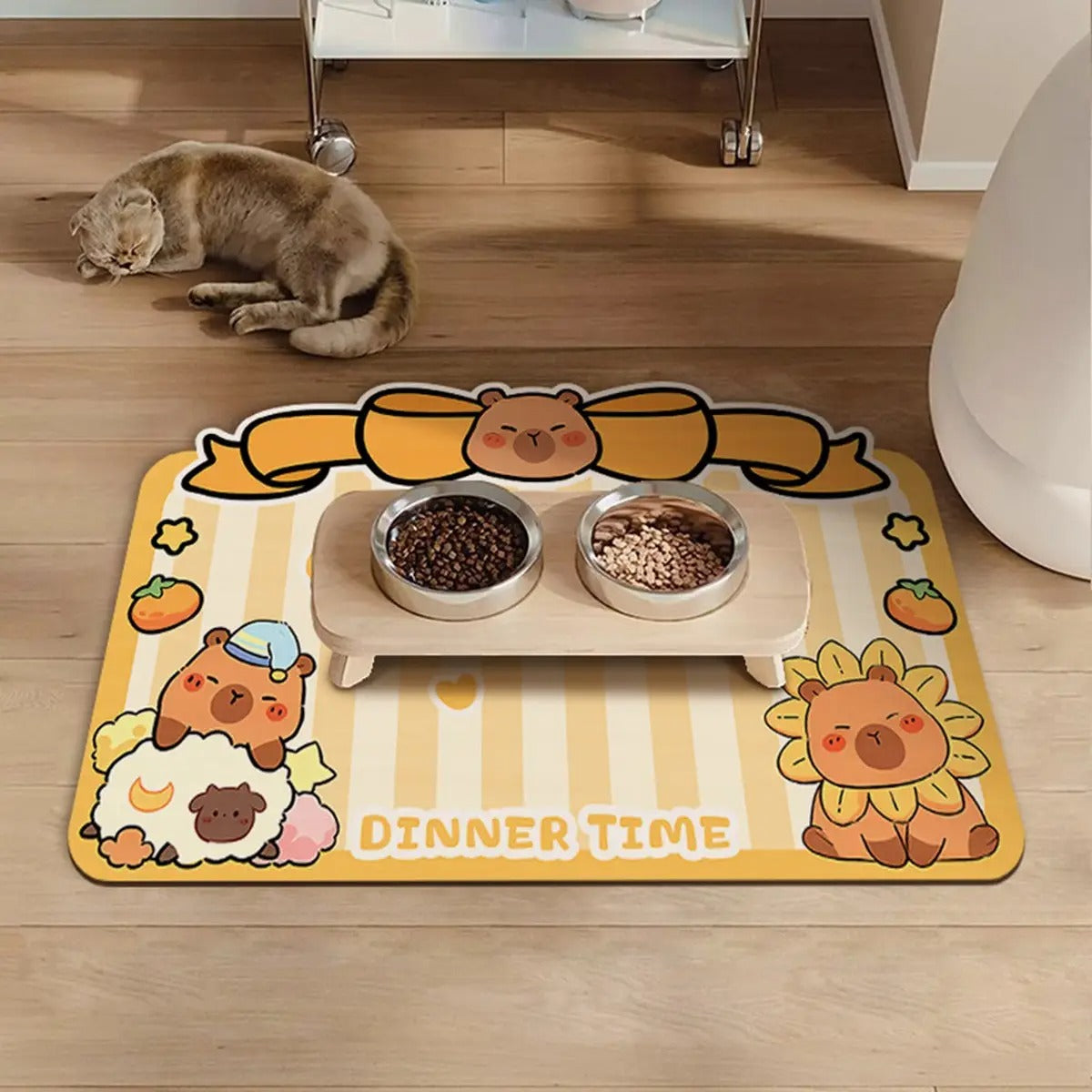 Cute Diatom Pet Mat – Quick-Dry & Easy to Clean_CWMM6081