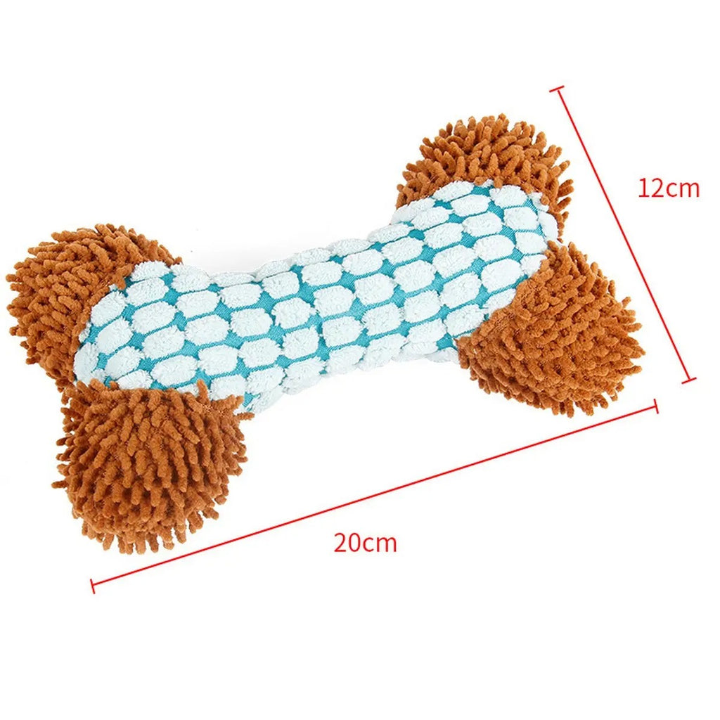 Corn Velvet Bone Plush Pet Toy - Safe and Non-Toxic_CWMM5416