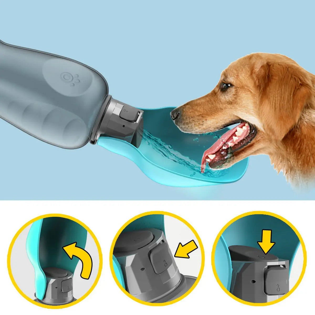 Outdoor Foldable Dog Water Bottle Leak-Proof_CWMM6084