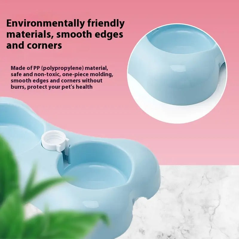 Dog Cat Pet Bowl, Double Use, Automatic Watering_CWMM5210