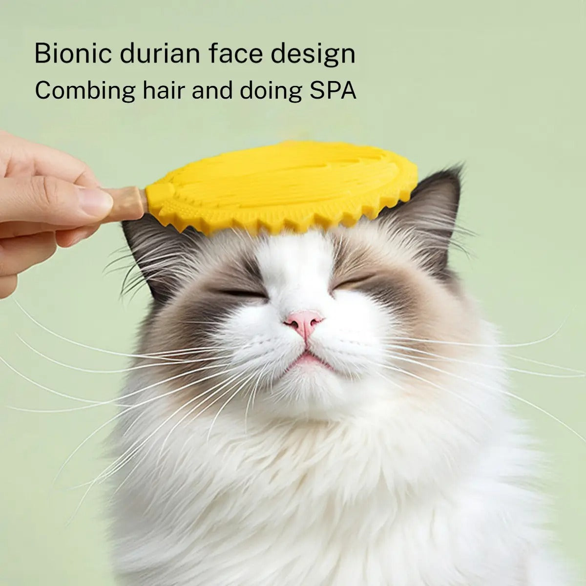 Durian Cat Massage Brush Deshedding Grooming Tool_CWMM6133