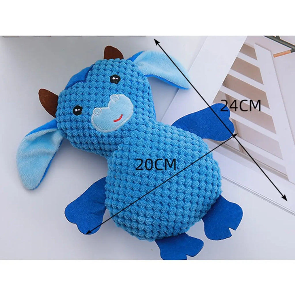 Corn Fleece Cow Pet Toy - Durable and Chewable_CWMM5442