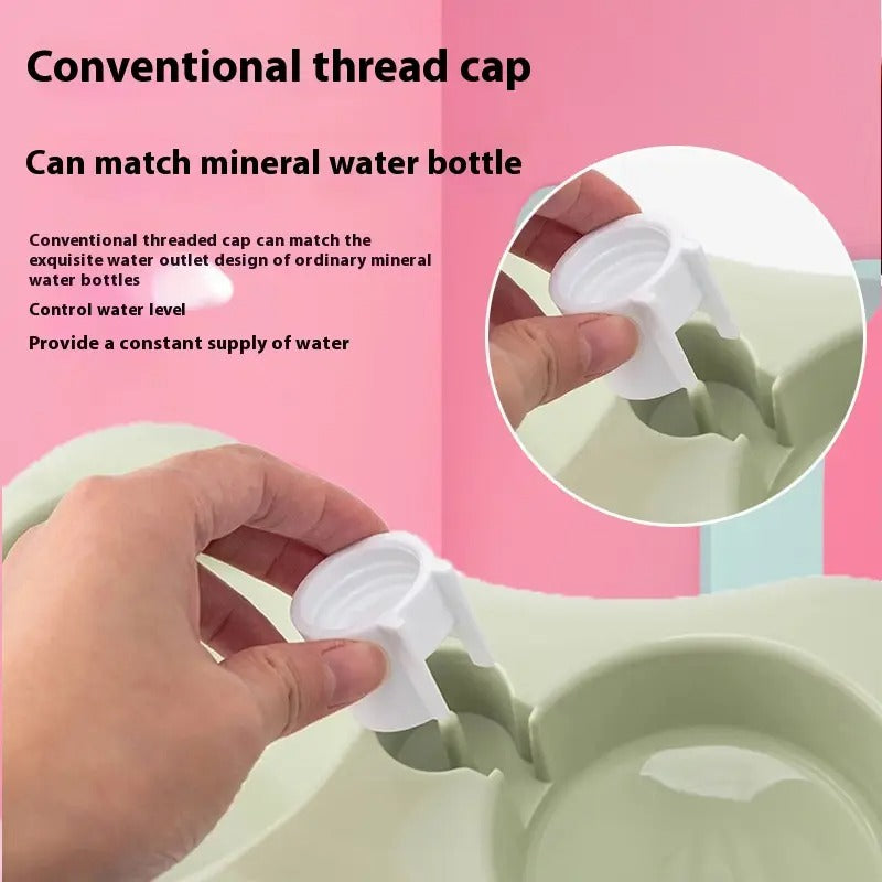 Dog Cat Pet Bowl, Double Use, Automatic Watering_CWMM5210