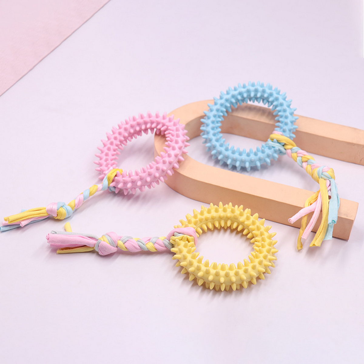 Dog Toy Set TPR Chew Toys for Teeth Cleaning_CWMM7228