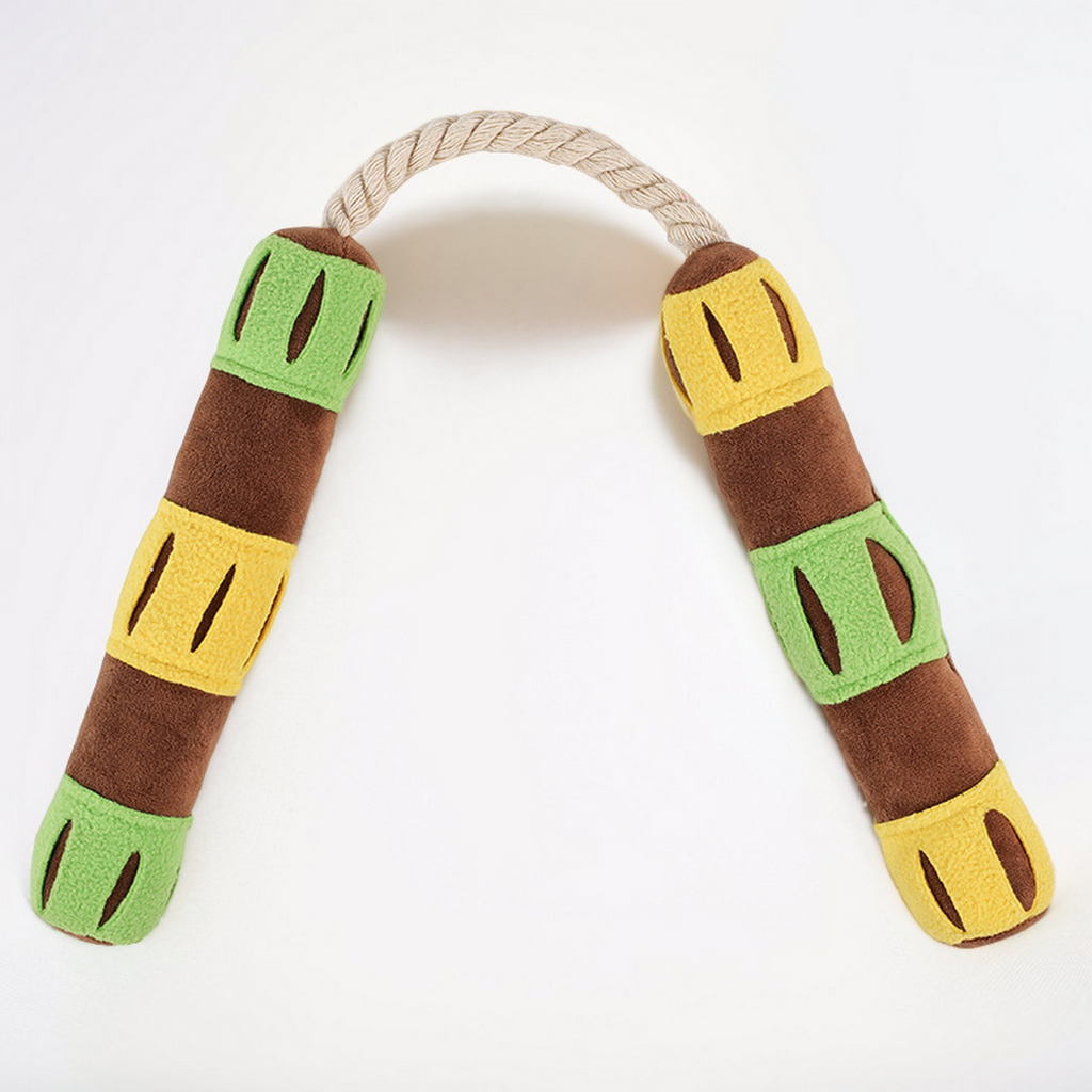 Dog educational food hiding nunchaku sound toy_CWMM6732