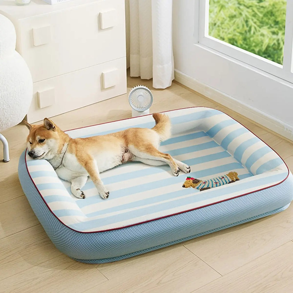 Cooling Cat Bed, Removable Ice Silk Mat for Dogs _CWMM7040
