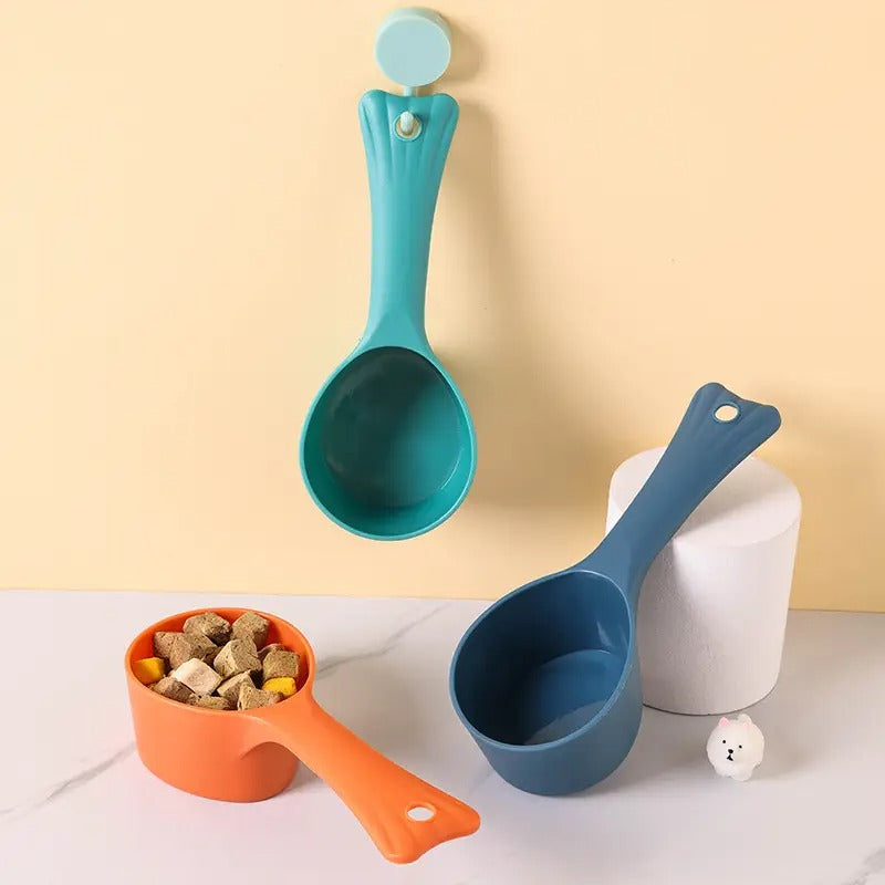 Fish Tail Pet Food Scoop Dog Cat Feeding Spoon_CWMM5110