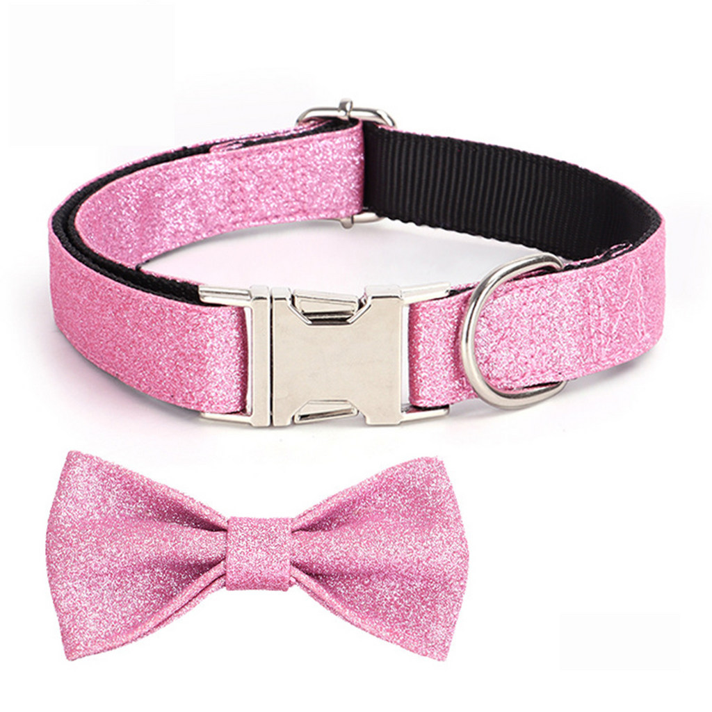 Holiday Dog Collar – Cute Bow Tie Design_CWMM7586