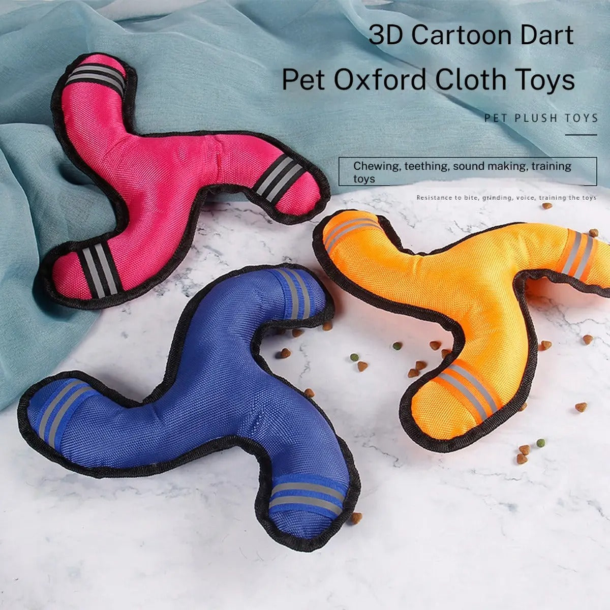 Oxford cloth triangle boomerang, pet training toy_CWMM5458