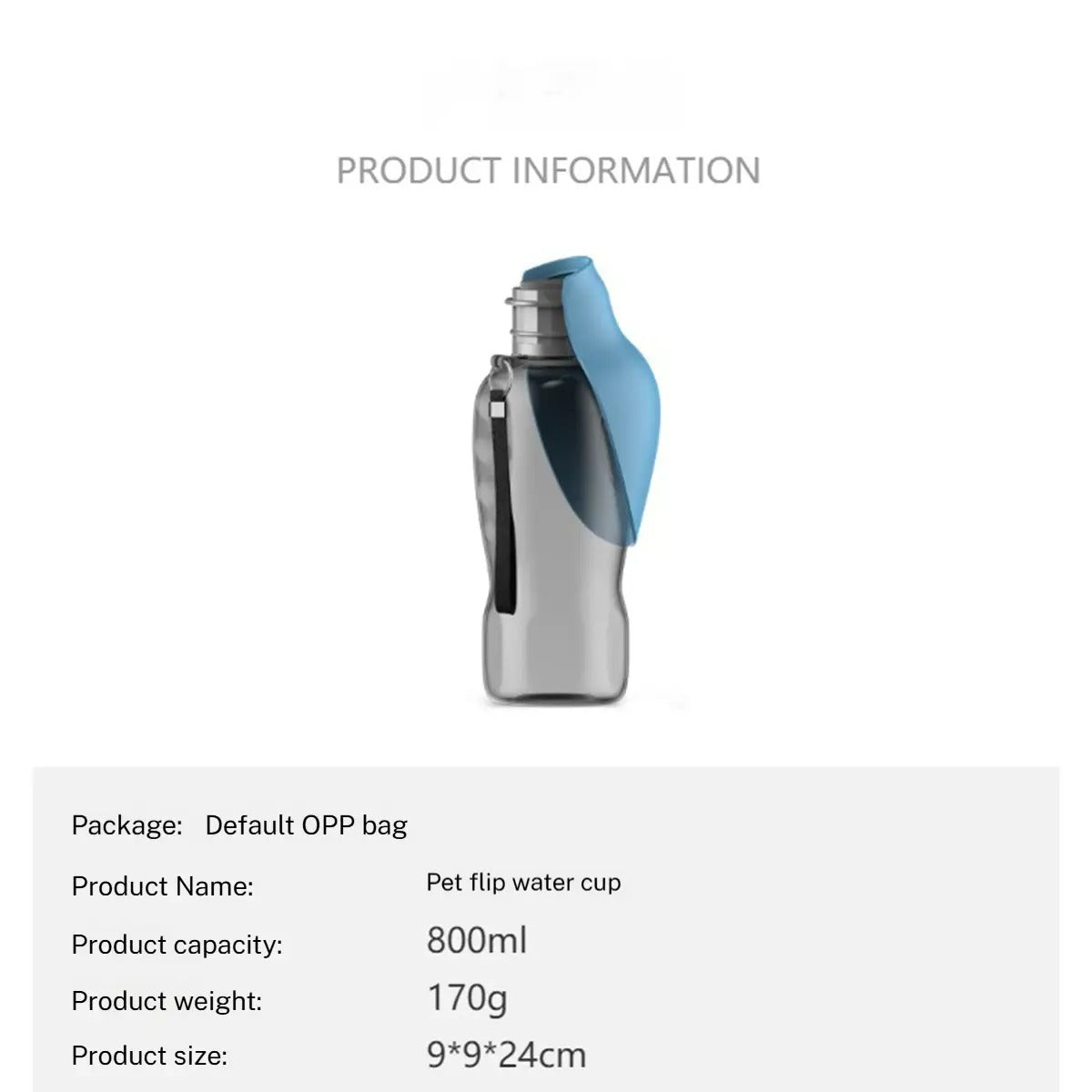 Outdoor Foldable Dog Water Bottle Leak-Proof_CWMM6084