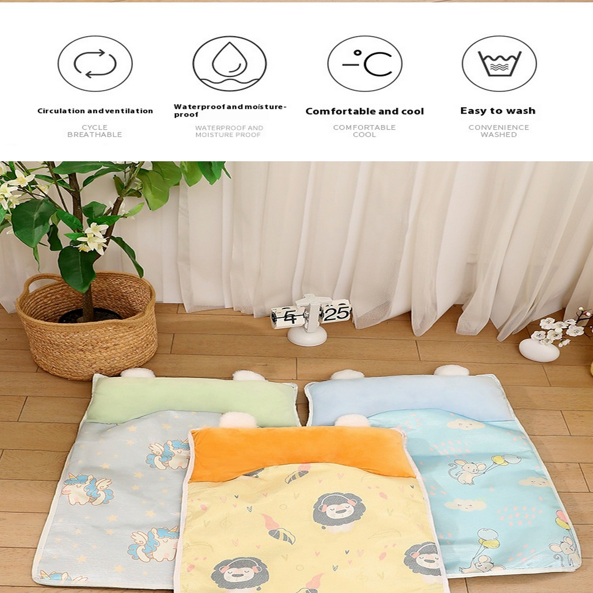 Cooling Pet Bed – Ice Silk Nest for Dogs & Cats_CWMM7931