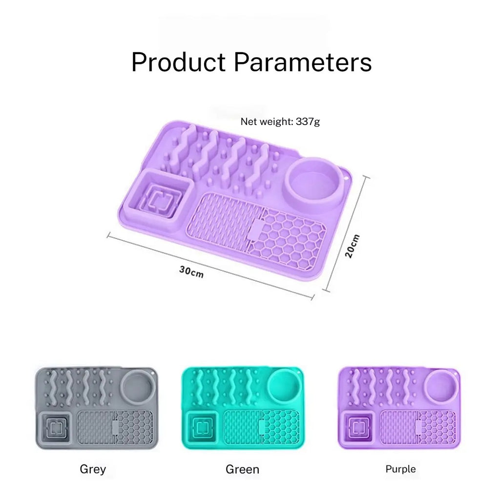 Cat Dog Food Licking Mat Silicone Slow Feed Pad_CWMM6530