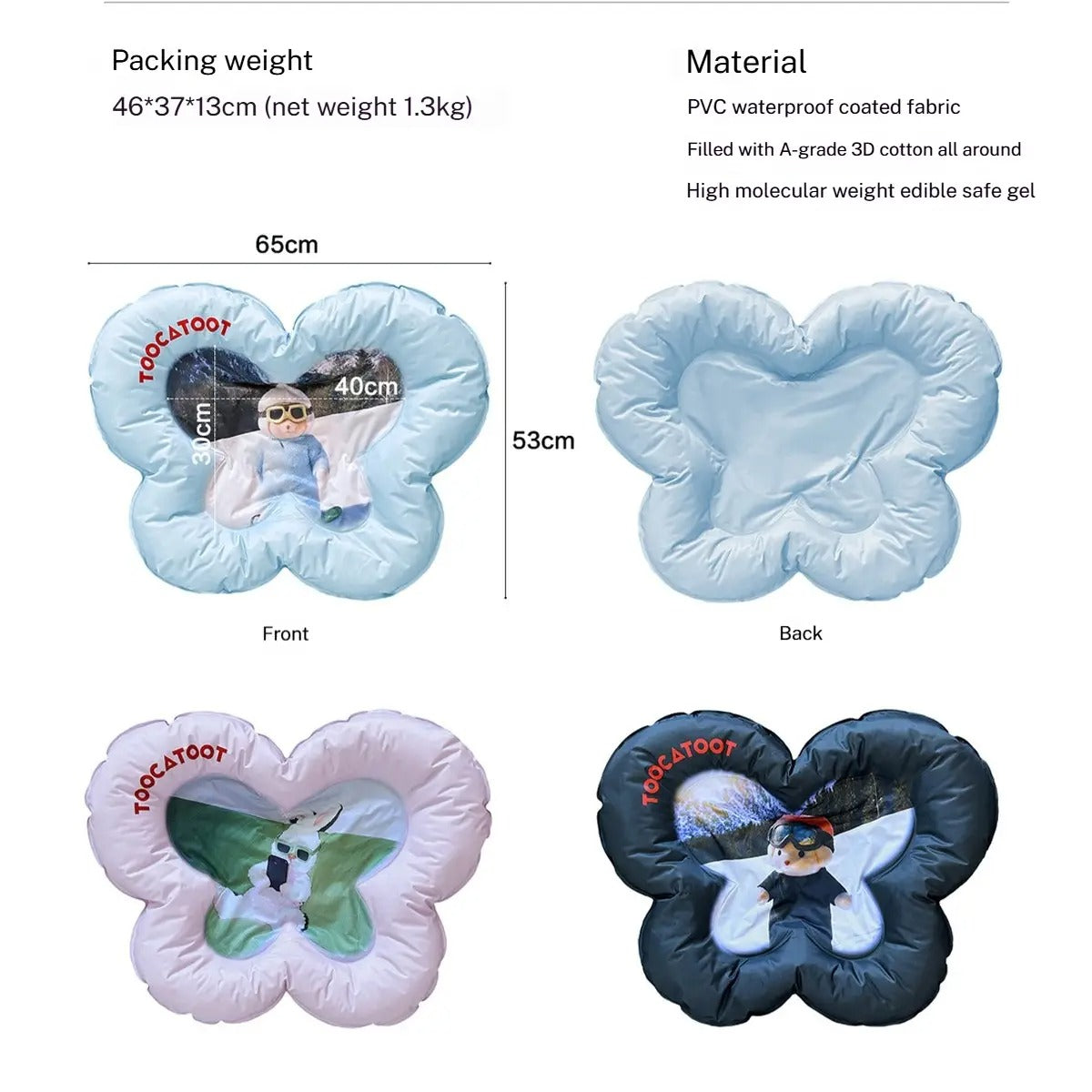 Butterfly Pet Cooling Mat for Cats and Dogs_CWMM6691