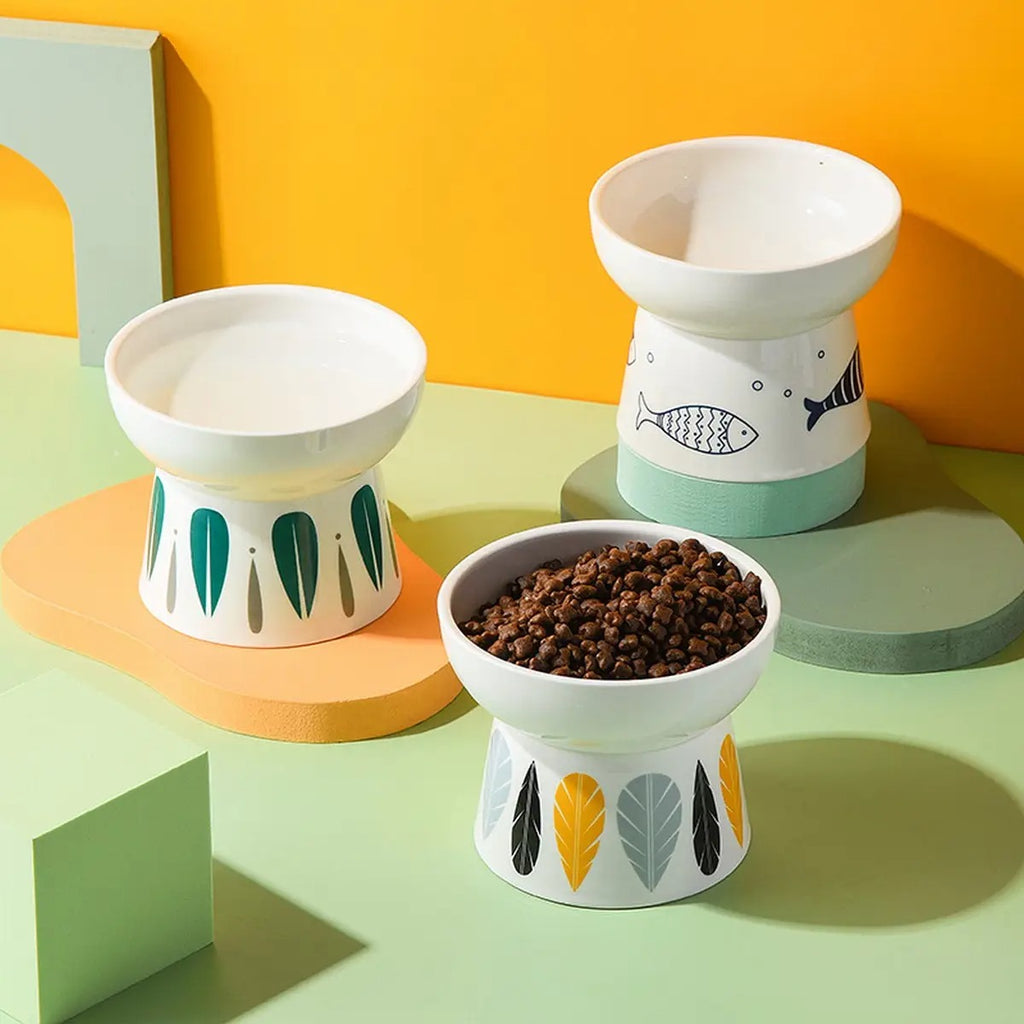 Elevated Pet Bowl Relieves Neck Pressure_CWMM5937