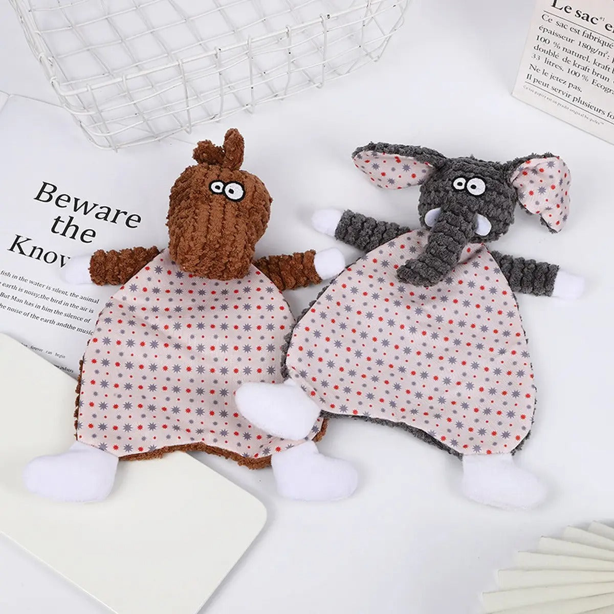 Durable Chew Dog Toy, Squeaky Paper Fun for Pets_CWMM5391