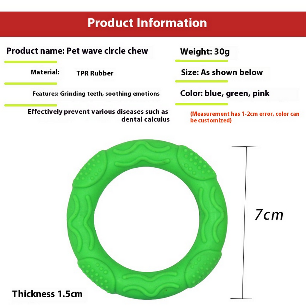 Durable TPR Chew Toy - Teeth Cleaning for Dogs_CWMM7221