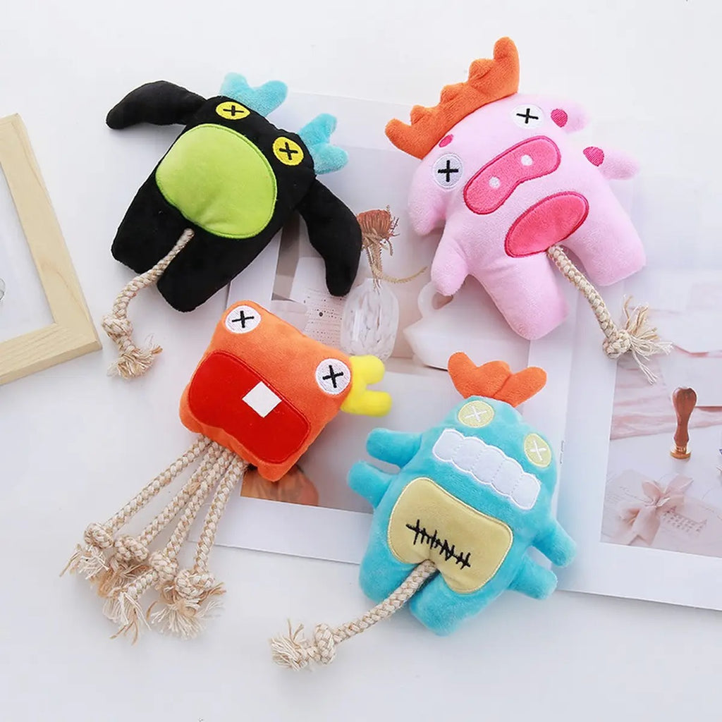 Cotton Rope Octopus Chew Toy for Small Dogs & Cats_CWMM5397