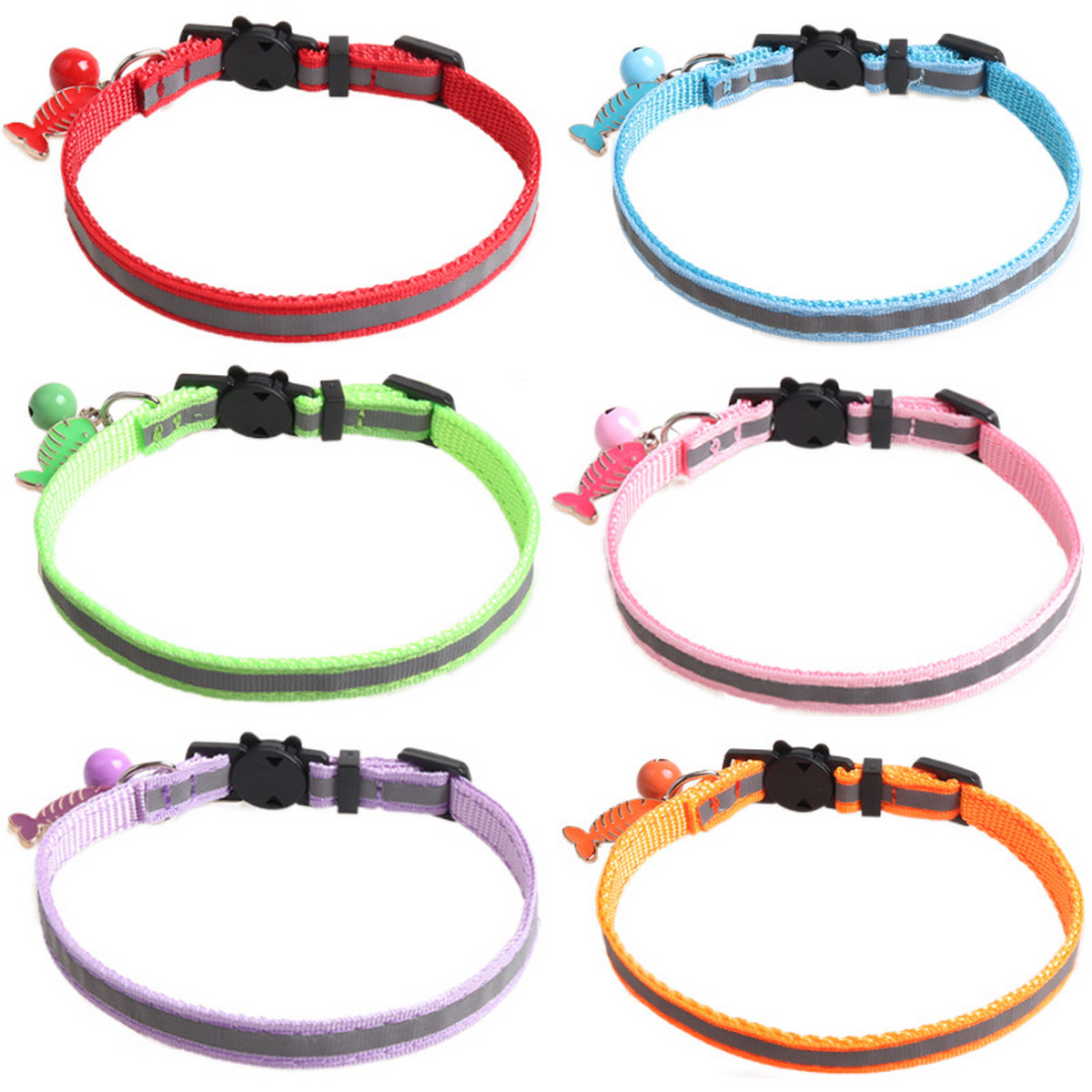 Metal Buckle Cat Collar – Colorful & Chic_CWMM7618