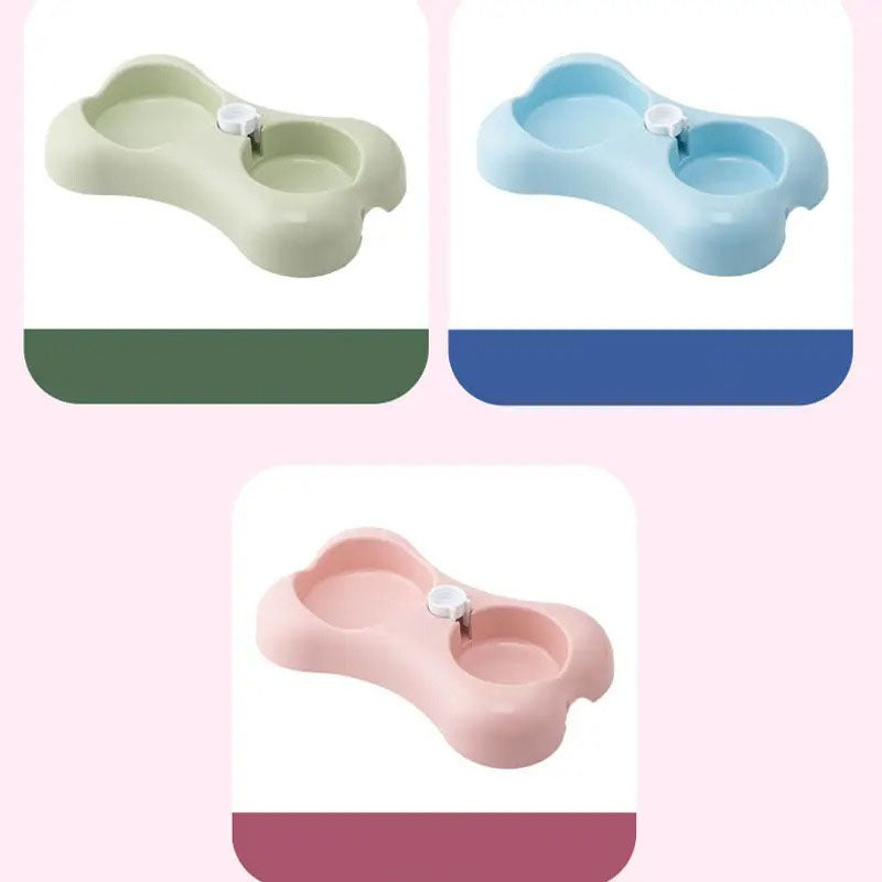 Dog Cat Pet Bowl, Double Use, Automatic Watering_CWMM5210