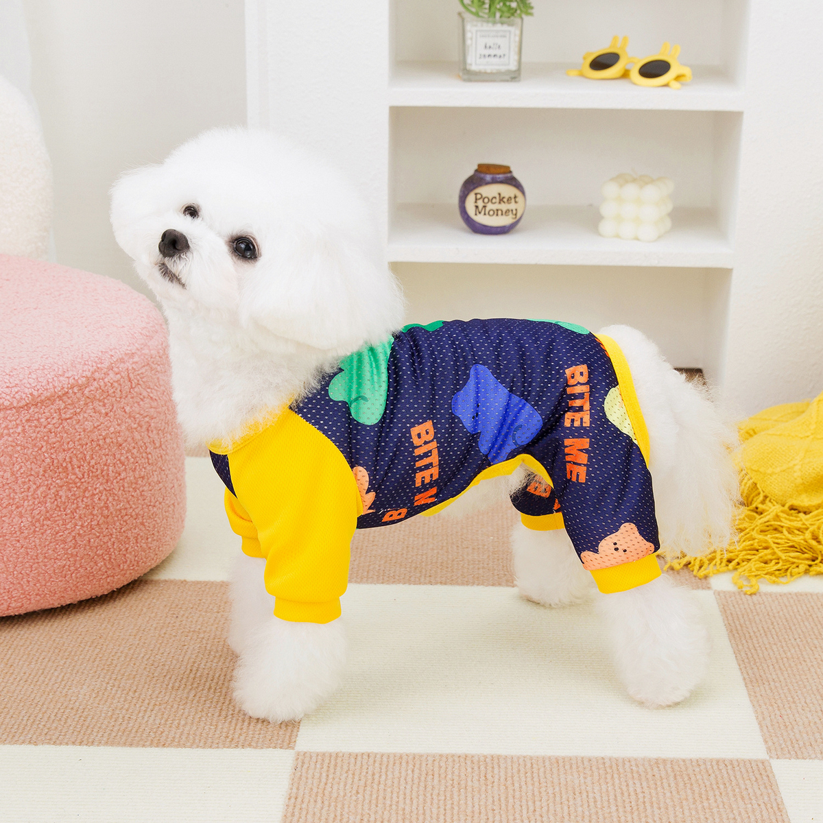 BreezyMesh Pet Jumpsuit – 4-Leg Summer Suit_CWMM6989