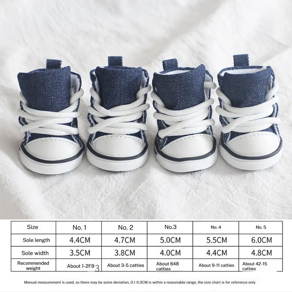 All-Season Canvas Dog Shoes – Casual & Durable_CWMM7256